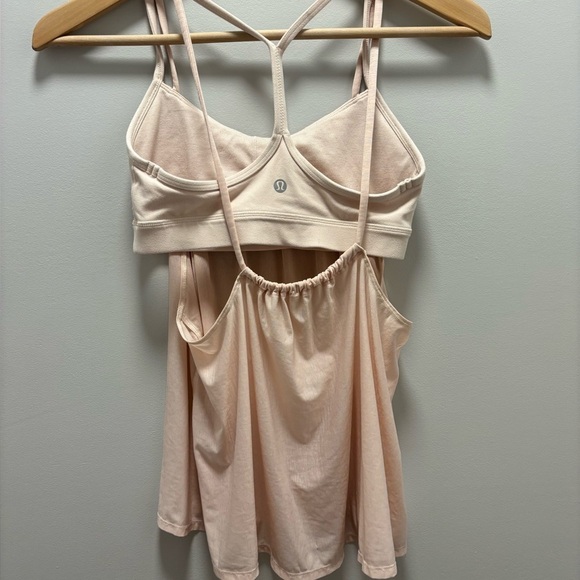 Lululemon Flow Y 2-in-1 Tank Butter Pink/Butter Pink - Picture 6 of 11